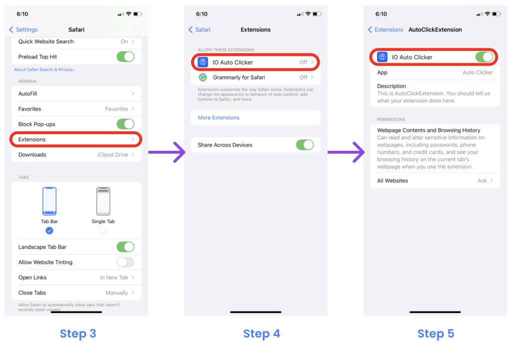 adding extension