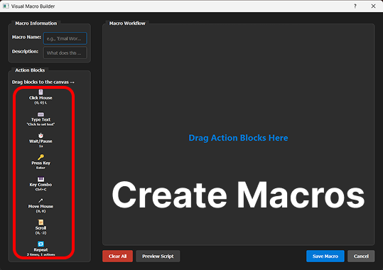 Create Macros